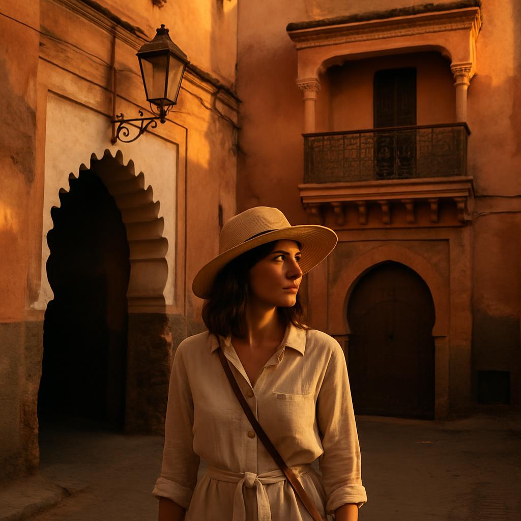 Safe apartment district in Marrakech